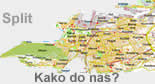 Split - kliknite za plan grada